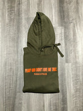 Load image into Gallery viewer, Olive Fear? God Didn&#39;t Give Me That Unisex Hoodie - P.U.S.H. &amp; P.A.I.D. Apparel